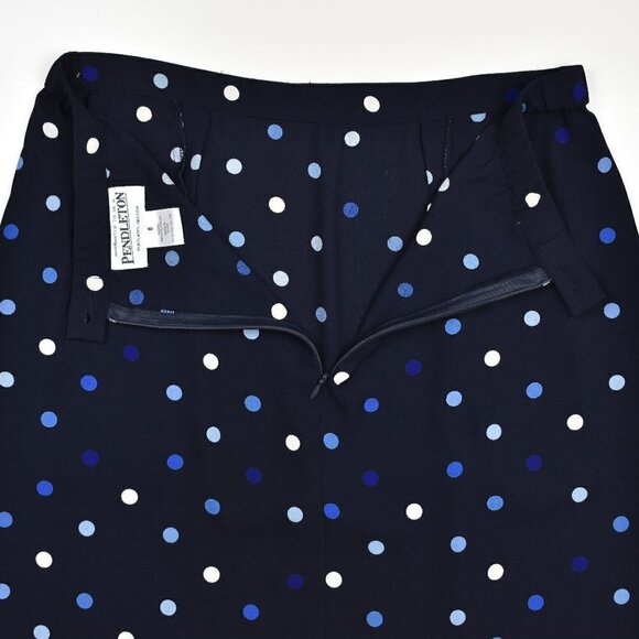 Pendleton Polka Dot Pencil Skirt 8 - Picture 3 of 5